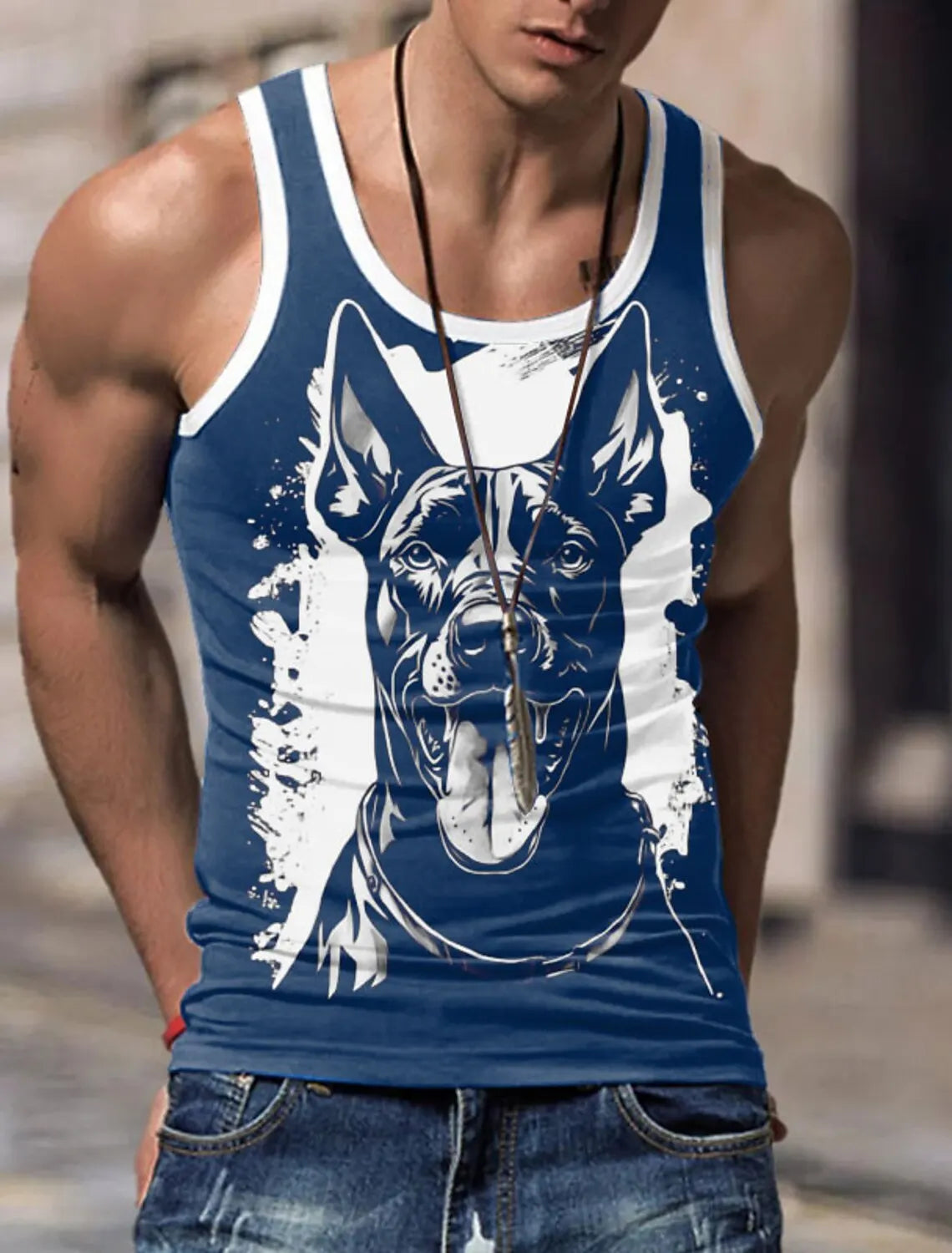 Sports Vest Mens Loose Summer Trendy Fitness Sleeveless Bottom Shirt Retro Oversized Round Neck Short Sleeve T Shirt 2Xs-6Xl