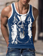 Sports Vest Mens Loose Summer Trendy Fitness Sleeveless Bottom Shirt Retro Oversized Round Neck Short Sleeve T Shirt 2Xs-6Xl