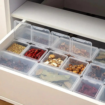 1Pcs Refrigerator Food Fresh Kitchen Storage Boxs Good Sealing Transparent Spice Container Case Visible Home Dry Fruit Jar