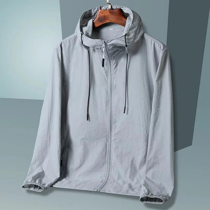 2025 Summer Hooded Jacket Men Women Sun Protection Clothing Fishing Hunting Clothes Quick Dry Skin Windbreaker