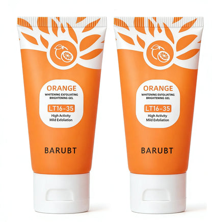Orange Exfoliating Gel For Face Body Scrub Cleaning Gel Moisturizing Facial Exfoliator,Natural Orange Peeling Gel Skin Cleaning
