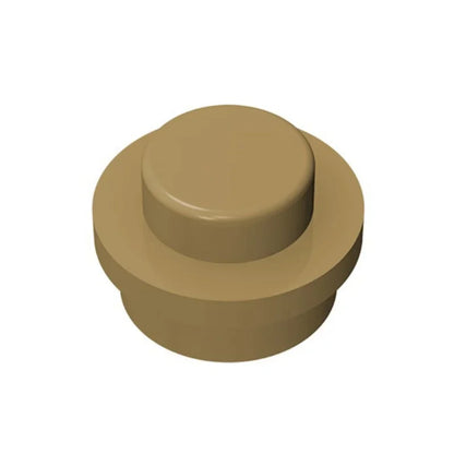 100PCS PLATE 1X1 ROUND Compatible With 4073 Round & Angles MOC Self-Locking Bricks Building Blocks Toys Accessories