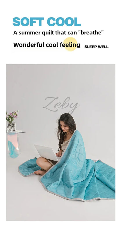Grade A Cooling Summer Blanket for Bed Soft Breathable King Summer Quilt Queen Air Condition Comforter Lightweight Cool Duvet