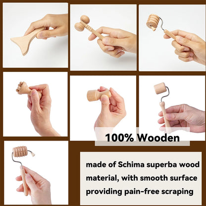 Wooden Massager for Face Wrinkle Remover Roller Facial Skin Scraping Lifting Maderoterapia Guasha Face Massager Beauty Health