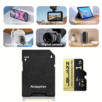 128GB 256GB Memory Card Class10 A2 U3 High ENDURANCE Micro TF/SD Card for DJI Drone  GoPro Camera U3 V60 4K Full HD MINI SD Card
