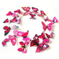 12pcs 3D Double Layer Butterflies Wall Stickers Living Room Decor Wedding Kids Room Decoration DIY Wall Art Magnet Stickers