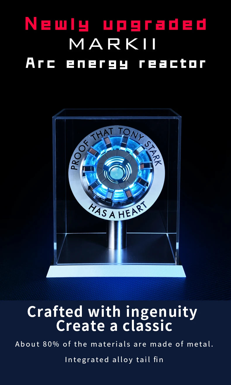 First-generation Mark1 Ark reactor. Mark1 core logo. Core luminous model. Superhero 1:1 cosplay toy, chest lamp, children's gift
