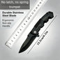 Stainless steel multi-functional folding knife, outdoor camping, wild exploration, survival, portable household fruit knife