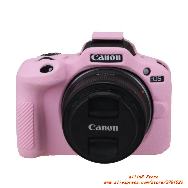 for Canon EOS-R100 Camera Soft Case R50 Silicone shell protective cover Prevent scratching the camera bag One shoulder neck bag