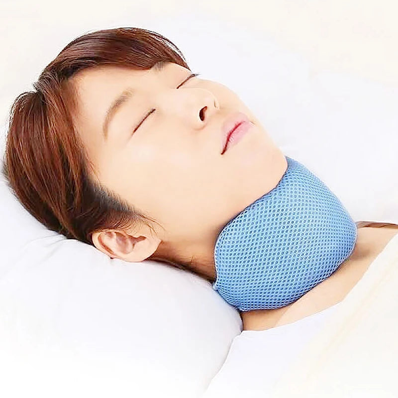 Anti Snore Chin Strap For Men Women Adjustable Stop Snoring Sleep Neck Brace Anti Apnea Jaw Solution Sleep Support Sleeping Care