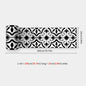 10x200cm Baseboard Sticker Moroccan Mosaic Tile Style Wall Border Sticker DIY Kitchen Bathroom Decoration Waistline Wall Sticker