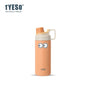 Tyeso 600ML Water Bottle With Eye Sticker Insulated Leak-Proof Fitness Flask Vacuum Flasks for Sport for Outdoor Workouts Travel