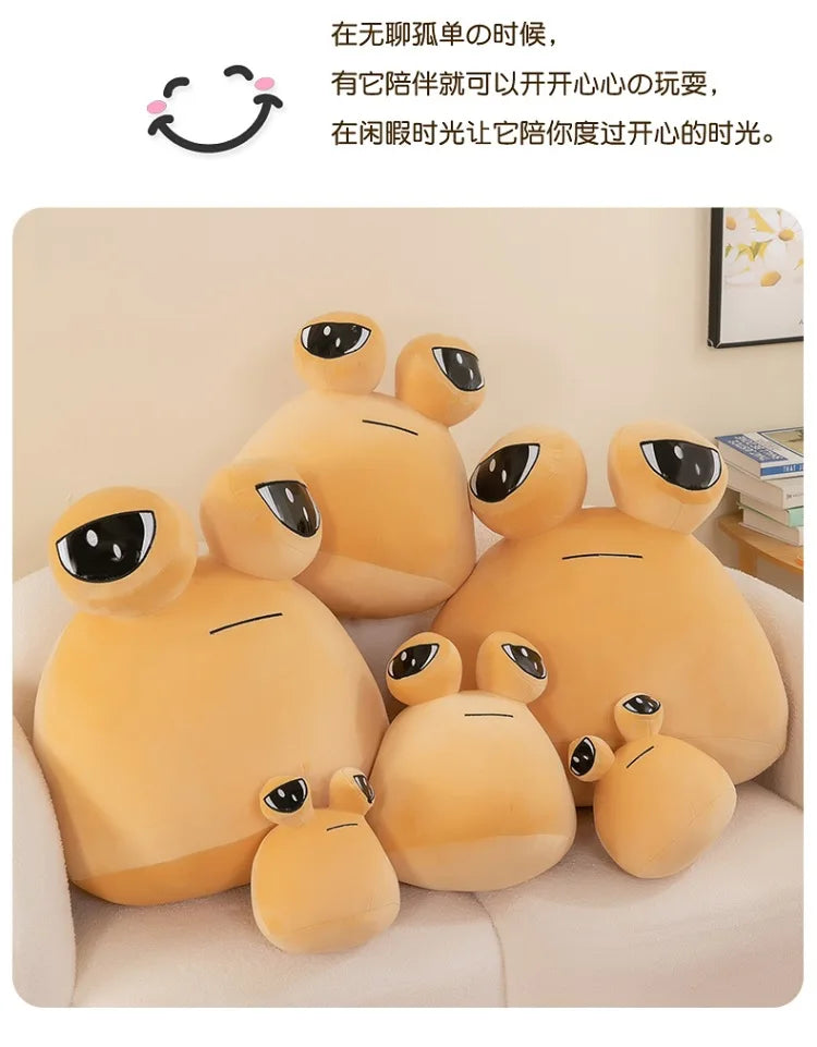13-40cm My Pet Pou Kawaii Plush Toy Stuffed Animal Game Soft Anime Doll Cotton Sofa Sleeping Pillow Birhday Gift for Children