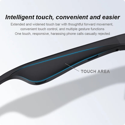 Lenovo New AI Smart Glasses Bluetooth V5.3 Sunglasses Glasses with Audio Mic AI Calling Real-time Smart Sunglasses for Men Women