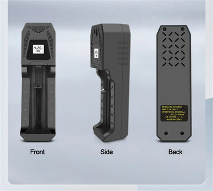 Intelligent LCD Battery USB Charger - 1/2/4 Slots for 18650 4.2V Li-ion & 1.2V Ni-MH AA/AAA Rechargeable Batteries