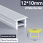 1M-10M LED Neon Rope Tube Soft Silicone Diffuser Channel Black/White Flexible Ribbon Strip Light for Recessed Channel