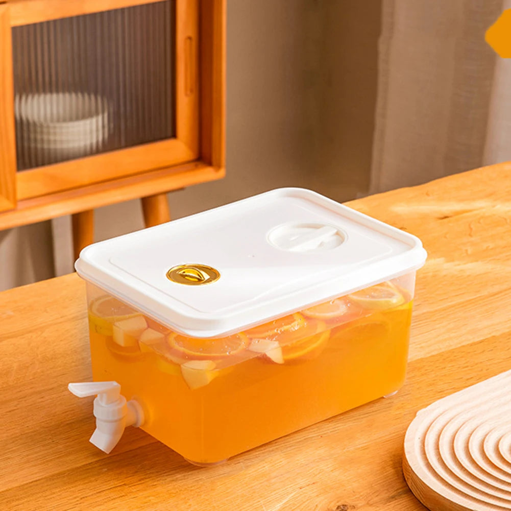 3.5-10L Cold Water Kettle with Faucet Refrigerator Cool Water Bucket Lemonade Bottle Beverage Water Dispenser Drinkware Outdoor