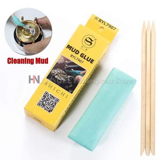 Green Watch Dust Removal Tool Rodico Putty Watch Dial Cleaner for Watchmakers Clean Wood Cleaning Stick Mud Dial Cleaning Tools