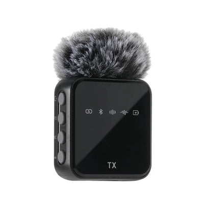 Wireless Lavalier Microphone System Bluetooth Audio Video Voice Recording Mic for iPhone Android Mobile Phone Interview Camera