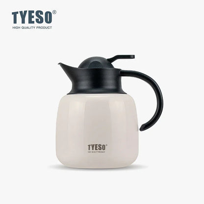 Tyeso Pumpkin-Shaped Thermos Steel Insulated Tea Infuser Hot Cold Water Bottle Removable Infuser 304 Stainless Large Capacity