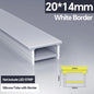 1M-10M LED Neon Rope Tube Soft Silicone Diffuser Channel Black/White Flexible Ribbon Strip Light for Recessed Channel