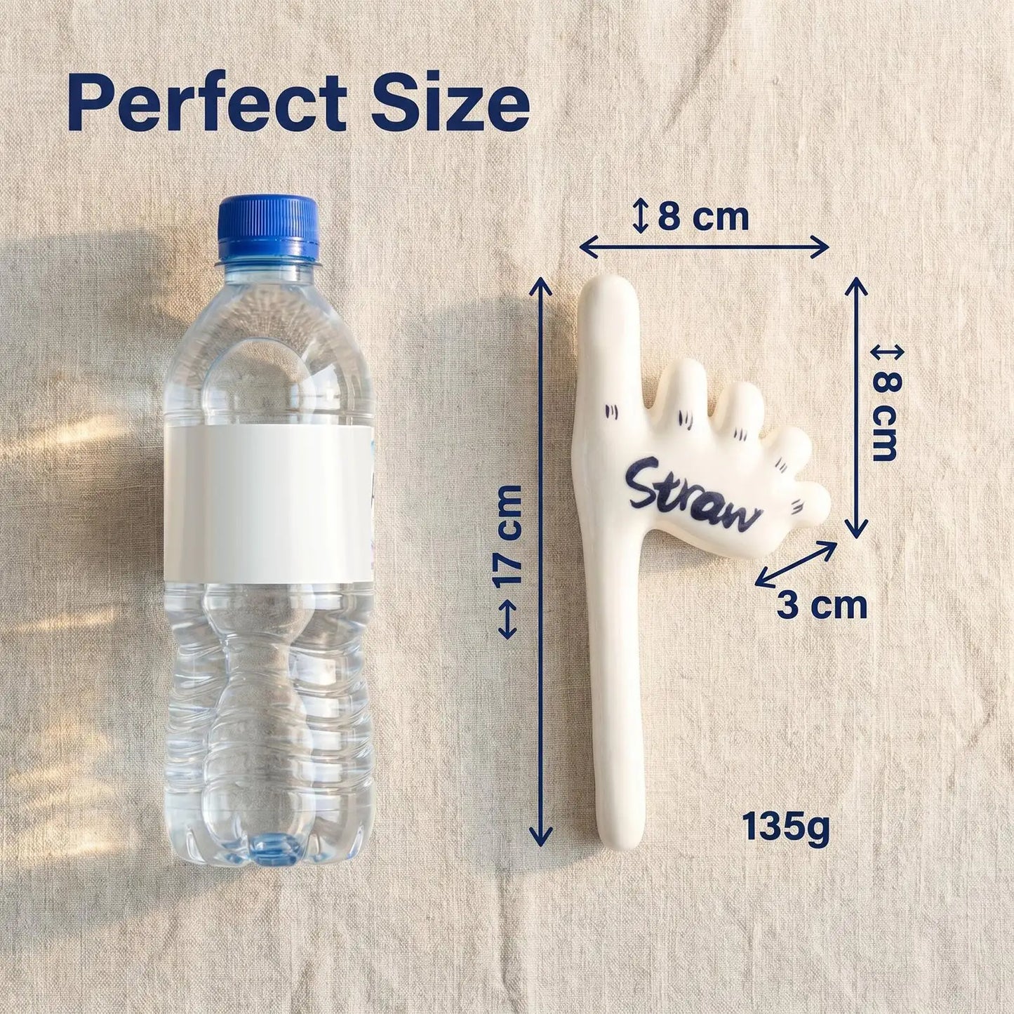 Reusable Foot Straw Handmade Toe Ceramic Drinkware Handmade Foot Straw For Fishing Drinking Tea Cold Picnic Outdoor Water