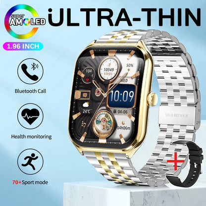 2026 New Ultra-thin Durable Women Smart Watch 1.96" Amoled Screen Sport Health Fitness Wireless Bluetooth Call Smartwatch