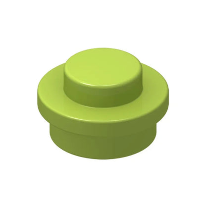 100PCS PLATE 1X1 ROUND Compatible With 4073 Round & Angles MOC Self-Locking Bricks Building Blocks Toys Accessories
