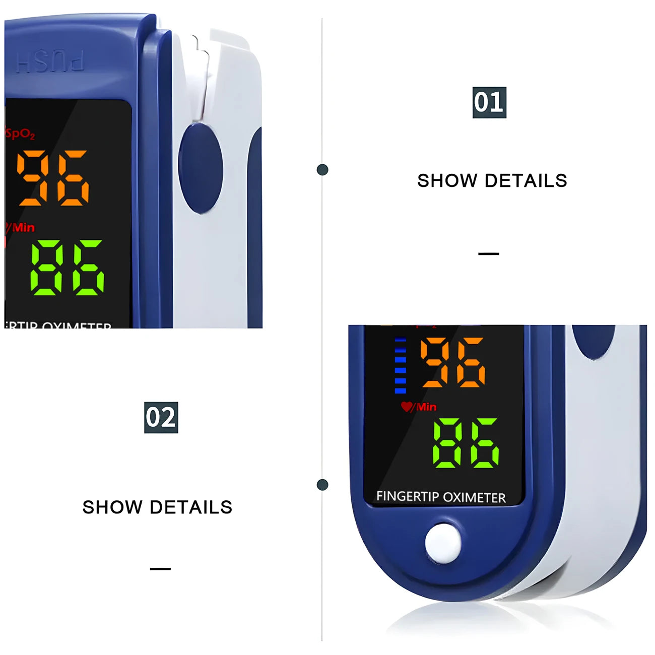 Digital Finger Oximeter Family OLED Pulse Cximeter Display Oxymeter Fingertip Health Diagnostic Monitor  De Dedo pulsioximetro