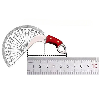 New Mini Wood Handle Keychain Pocket Knife Stainless Steel Camping Small Mini Portable Knife Peeler Fixed Blade Multi EDC Tool