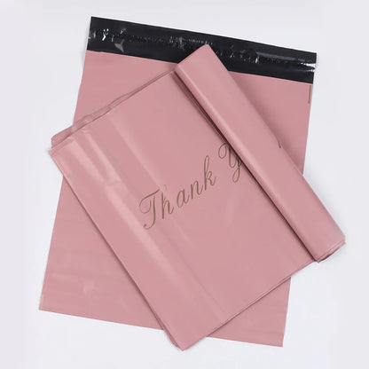 30/50Pcs Thank You Pink Shipping Bags Waterproof Plastic Express Mailing Bags Gifts Packing for Clothing Small Business