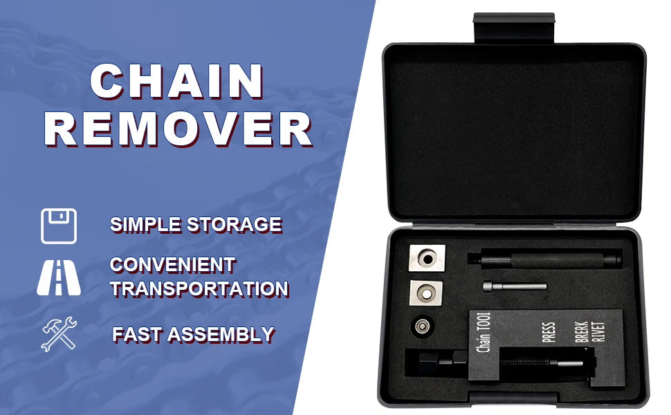 Motorcycle maintenance tool, chain disassembly special tool, suitable for 520 525 530 chain breaker willow nail kit