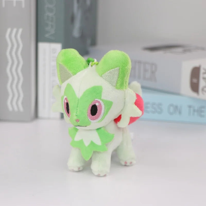 Pokemon Plush Keychain Anime Jigglypuff Gengar Sprigatito Urchin Mimikyu Sylveon Mew Umbreon Rowlet Stuffed Plushies Toys Gifts