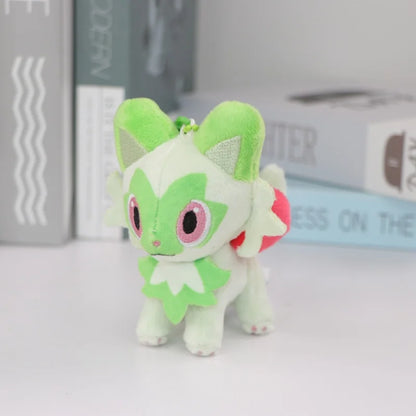 Pokemon Plush Keychain Anime Jigglypuff Gengar Sprigatito Urchin Mimikyu Sylveon Mew Umbreon Rowlet Stuffed Plushies Toys Gifts