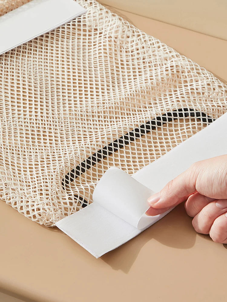 Hanging Storage Mesh Bags Kitchen Garbage Bag Storage Tools Wall-mounted Large-capacity Storage Bag Packaging Plastic Bag 1pc