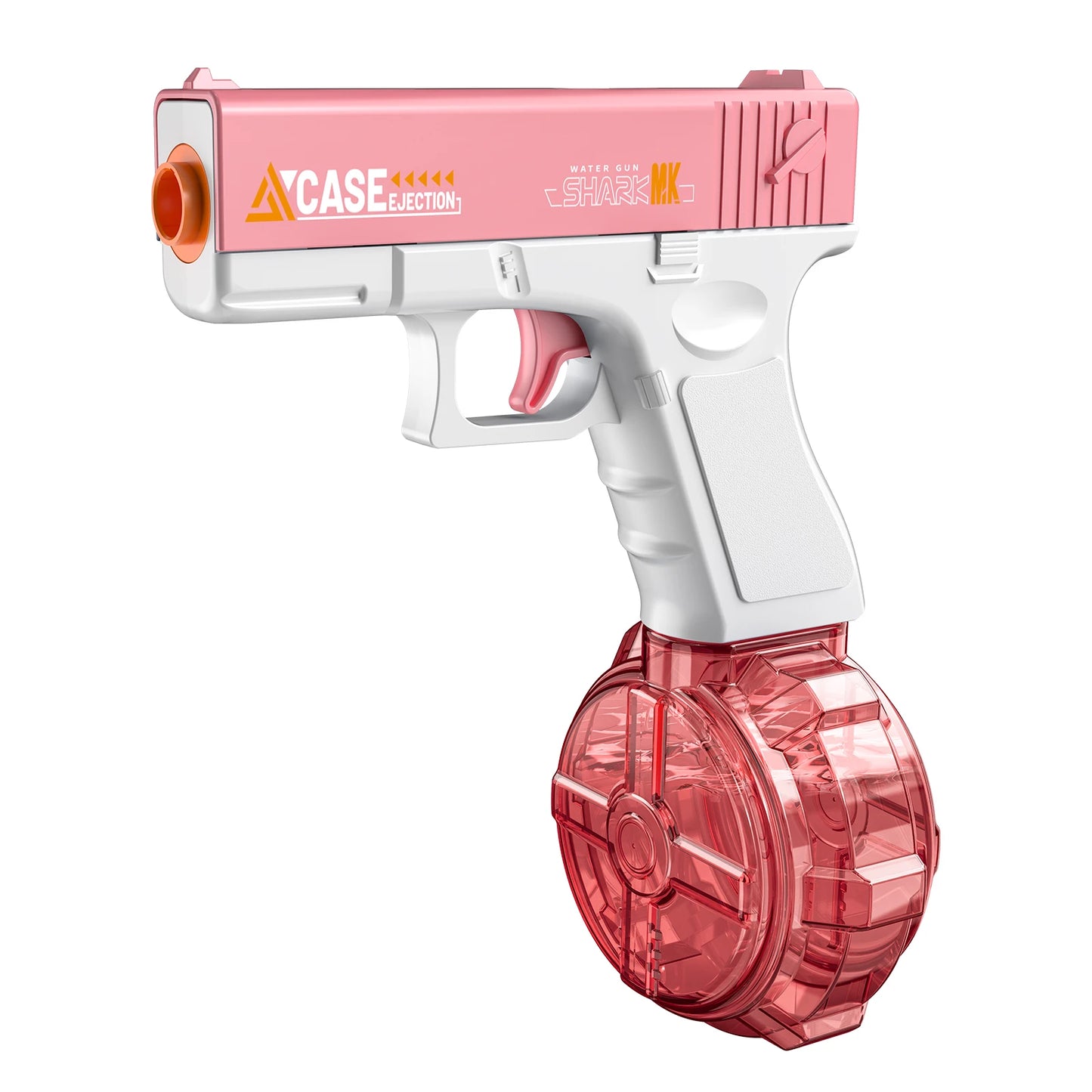Electric Water Gun, Automatic Squirt with Pistol Realistic Gun Muzzle Flame Summer Outdoor Beach Swimming Pool Party Toy