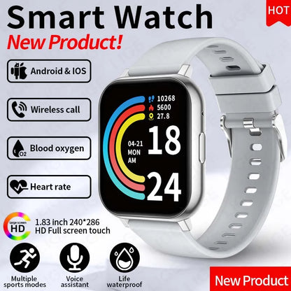 LIGE Fashion Smart Watch Women Bluetooth Call Women‘s Health Monitor Heart Rate Blood Oxygen Sports Fitness Smartwatch For Men