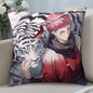 J-Jujutsu Kaisen Ryomen SukunaS Pillow Case Short Plush Pillow Covers Sofa Decor Gift Home Double-sided Printing Cushion Cover