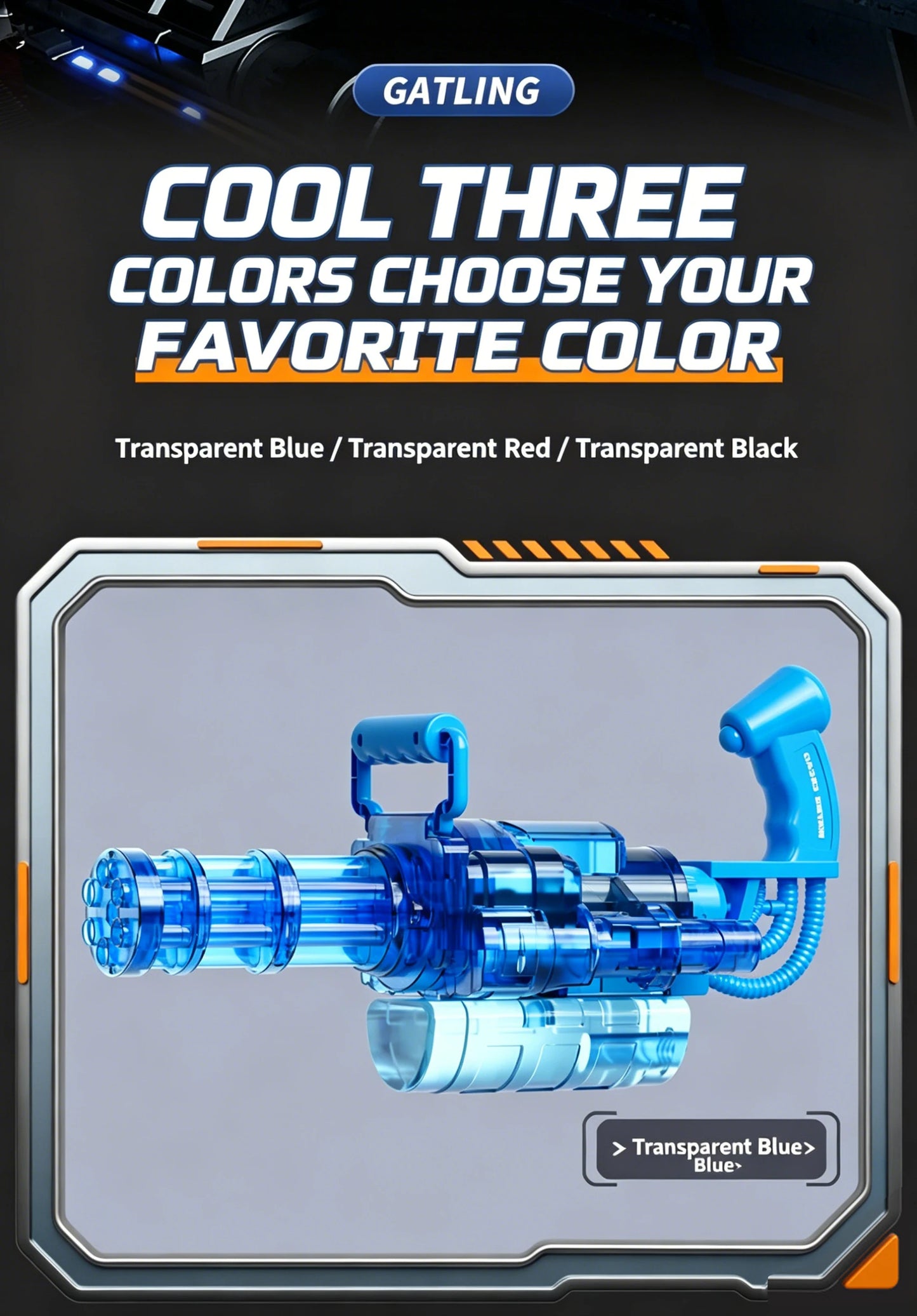 Children Simulated Firing Electric Water Gun Toy Gatling Automatic Continuous Shooting Water Pistol Summer Outdoor Toys for Kids