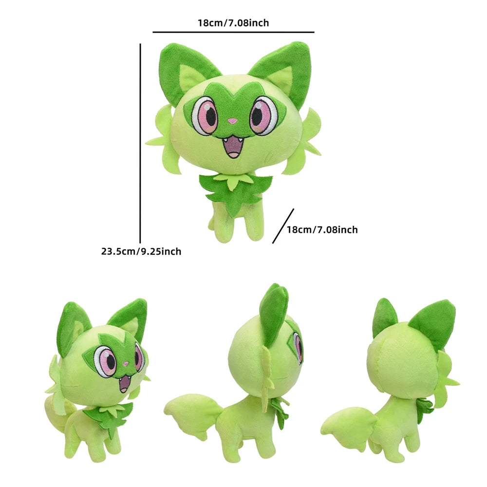 New Pokemon Pikachu Plush Toy Sprigatito Fuecoco Groudo Meowscarada Floragato Cinderace Keldeo Exegguto Shinx Stuff Peluche Doll