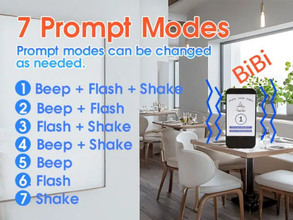 Wireless Restaurant Pager System Guest Customer Calling 16 Beepers Pager Buzzer For Restaurant Food Court Cafe Beach Bar