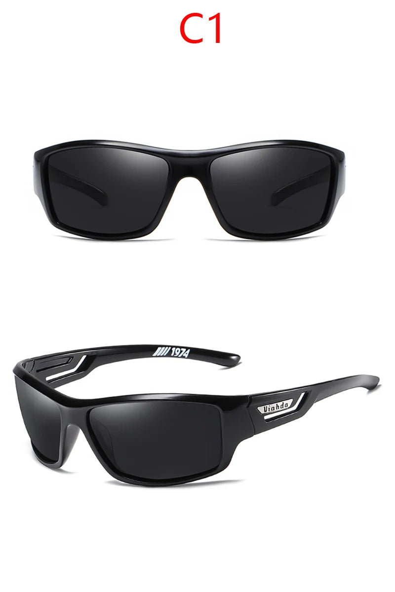 VIAHDA New Polarized Sunglasses Men Driving Sport Designer Sun Glasses Women Eyewear UV400 Without Box Fishing Hiking
