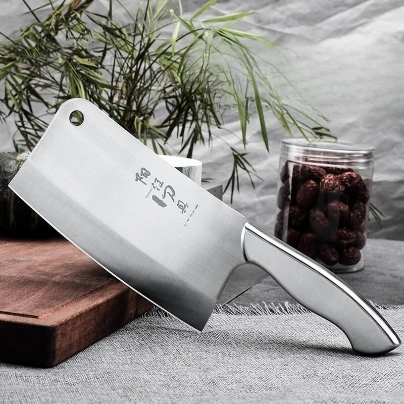 Professional Kitchen knife Stainless steel Slicing knife Heavy-duty Bone Chopping knife Durable tool for home and commercial use