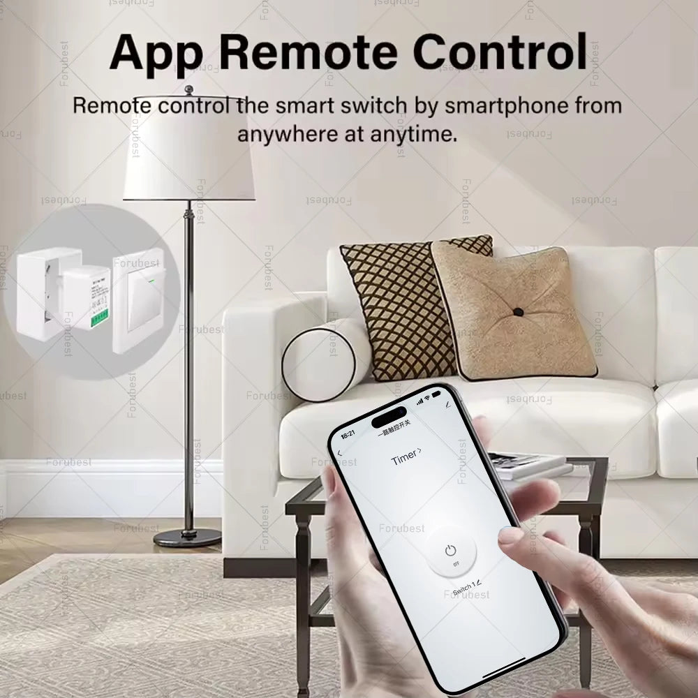 16A Mini ZigBee Smart Switch Module Smart Home Automation Lighting Switch Zigbee Breaker Relay App Remote Timmer Control For Z2M