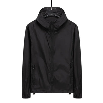 Men Hooded Jacket Summer Breathable Sunshade Coat Boy Sun Protection Clothing Fishing Hunting Clothes Quick Dry Skin Windbreaker