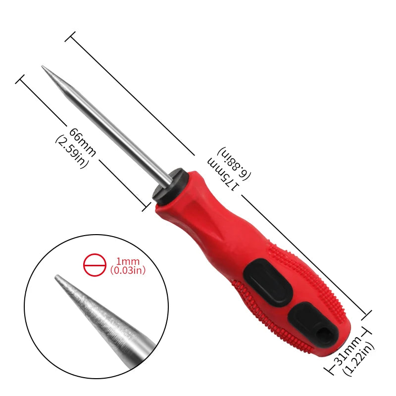 Awl Straight Cone Handle Tool Awl Hand Stitching Taper Needle Tool Craft Sewing Supplies Floor Wall Seam Cleaning Tool
