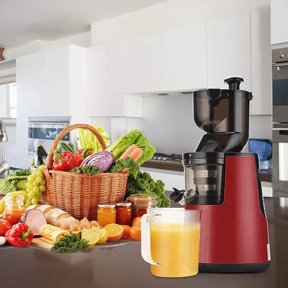 220V Automatic Juice Extractor Home Slag  Separation Ginger Fruit Vegetable Juice Extractor Multifunctional Fruit Slow Juicer
