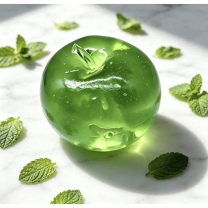 @Squishy Green Apple Stress Ball Soft Fidget Sensory Toy for ADHD Autism Slow Rebound Squeeze Toy for Adults Kids Christmas Gift