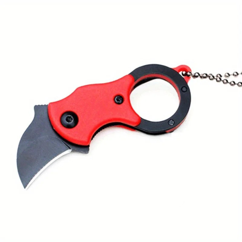 Mini Folding Knife, Key Blade, Sharp Necklace Knife, Camping Portable Pocket Knife, Portable EDC Tool Knife