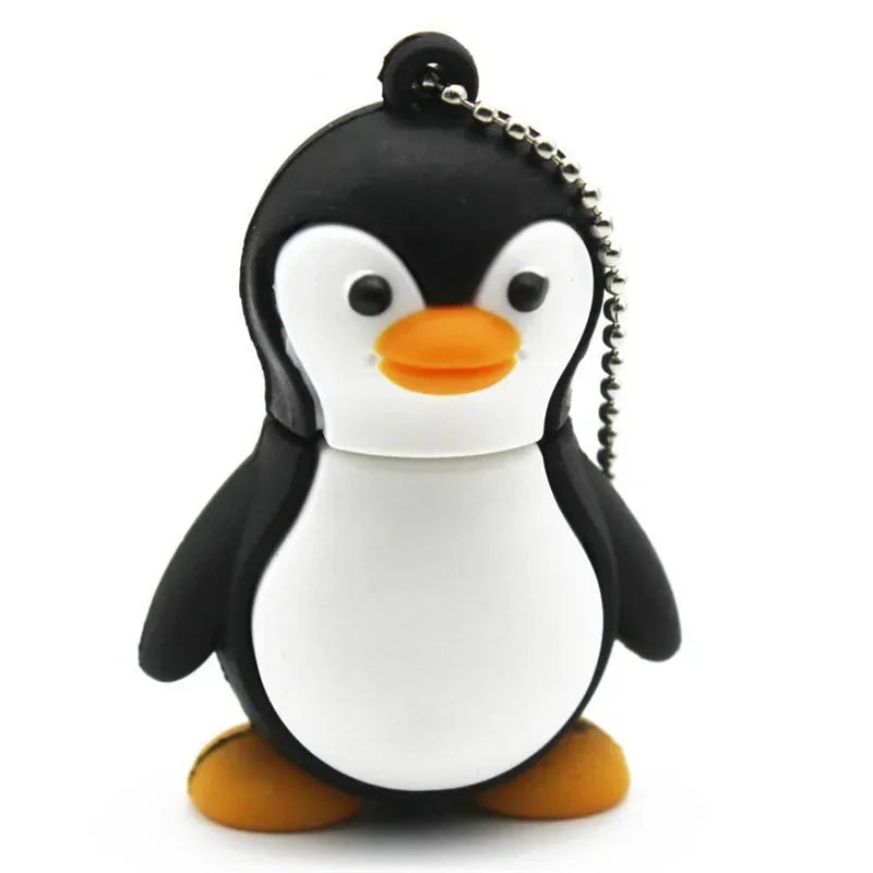 JASTER Uroczy Kreskówkowy Zwierzęcy Pendrive USB 64 GB Pingwin Kot Pamięć USB 32 GB Sowa Dinozaur Pendrive 16 GB Pszczoła Lis Pendrive 8 GB